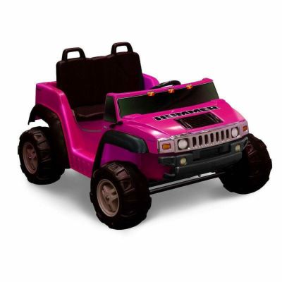 【組立要】キッドモーターズ 2人乗りハマー H2ガールズ 子供用電気自動車 12Vバッテリー 電動カー Kid Motorz Two-Seater Hummer H2 Girls' 12-Volt Battery-Operated Ride-On, Pink