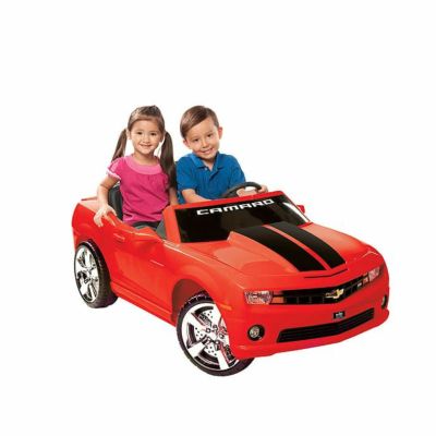 【組立要】シボレー カマロ レッド 子供用電動自動車 12Vバッテリー付 電気自動車 電動カー NPL Chevrolet Camaro 12 Volt Car Riding Toy Red
