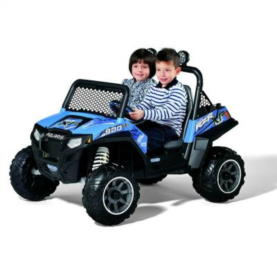 【組立要】子供用 電動自動車 ペグ ペレーゴ 12ボルト バッテリー付 対象年齢3才～8才 電気自動車 電動カー Peg Perego Polaris Ranger RZR 900 12-Volt Battery-Powered Ride-On Blue【代引不可】