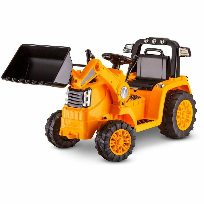 キッドトラックスブルドーザー電動自動車6Vバッテリー付Kidtra×CATBulldozer/Tractor6VBatteryPoweredRide-On,YellowbyKidTra×