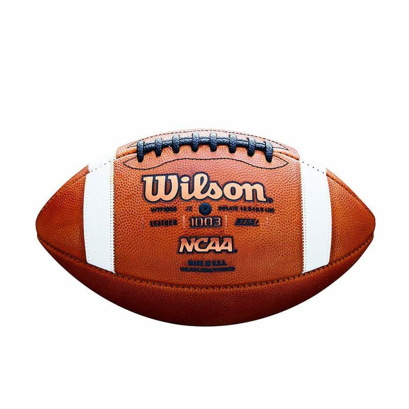 アメフトフットボールアメリカ製革WilsonGSTNCAALeatherGameFootball
