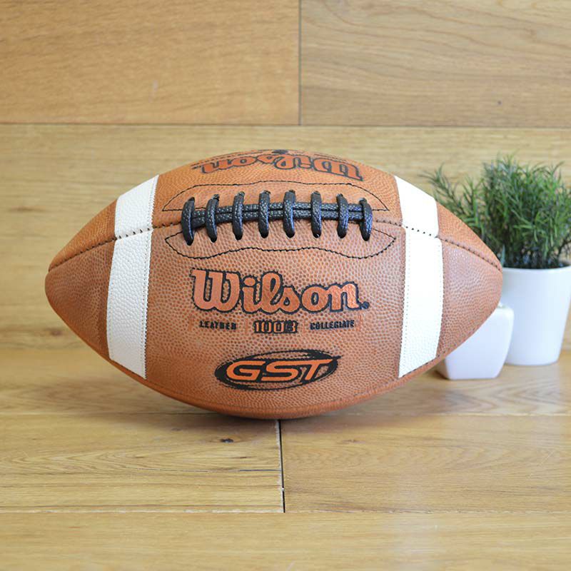 アメフトフットボールアメリカ製革WilsonGSTNCAALeatherGameFootball