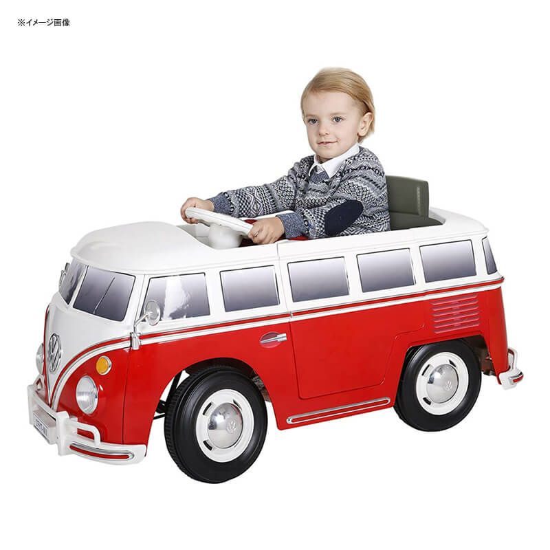 乗用玩具 フォルクスワーゲン バス 電動自動車 6Vバッテリー 電気  