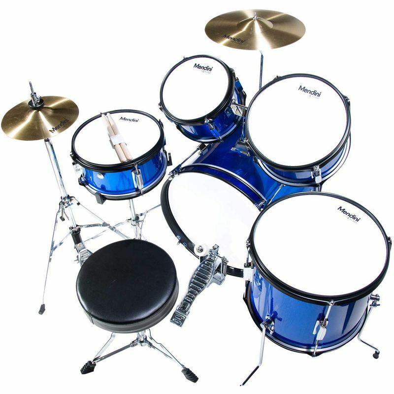 ドラムセット子供用キッズジュニアMendinibyCecilio16inch5-PieceCompleteKids/JuniorDrumSetwithAdjustableThrone,Cymbal,Pedal&DrumsticksMJDS-5