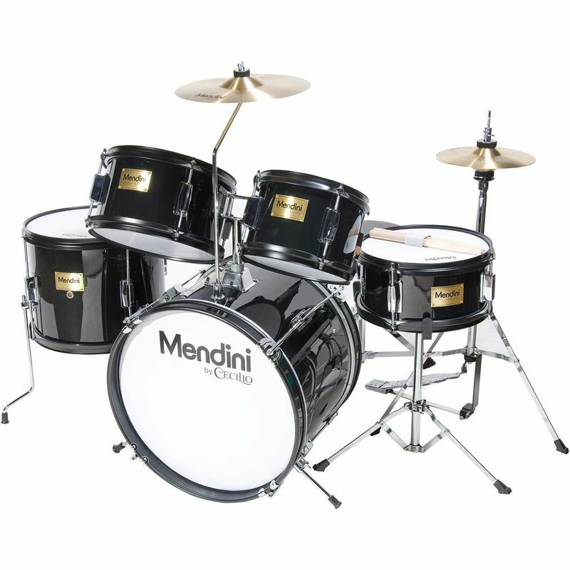 ドラムセット子供用キッズジュニアMendinibyCecilio16inch5-PieceCompleteKids/JuniorDrumSetwithAdjustableThrone,Cymbal,Pedal&DrumsticksMJDS-5