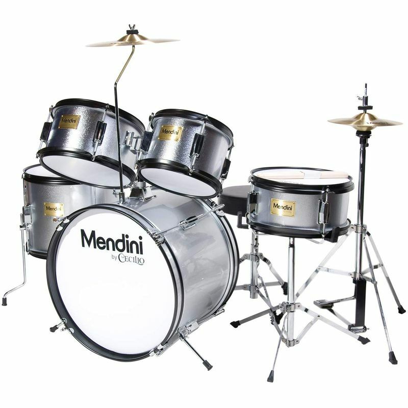 ドラムセット子供用キッズジュニアMendinibyCecilio16inch5-PieceCompleteKids/JuniorDrumSetwithAdjustableThrone,Cymbal,Pedal&DrumsticksMJDS-5