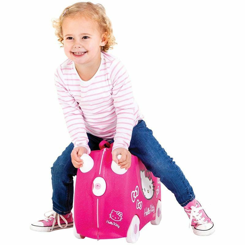 トランキ子供用スーツケースハローキティーピンク乗って遊べる座れる機内持ち込みおもちゃ箱Trunki:TheOriginalRide-OnSuitcaseNEW,HelloKitty(Pink)