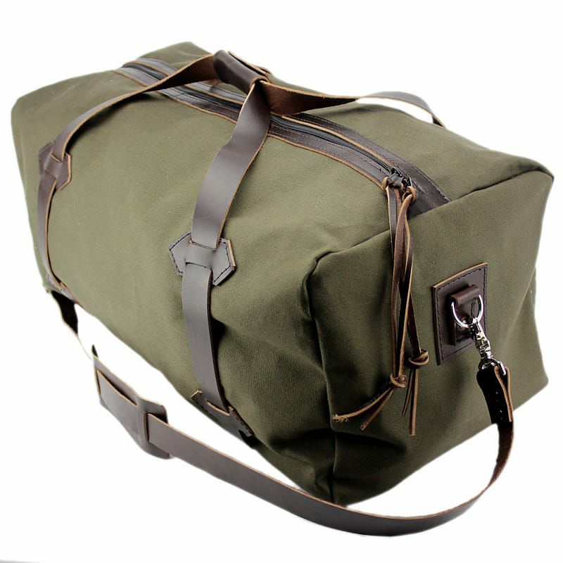 アメリカ製トラベルダッフルバックラージ耐水カーキフォレストグリーンCOPPERRIVER24"LargeTravelDuffelBagWaterResistantRoomyCottonDuckForestGreenMadeintheU.S.A.-24-CD-FG-TRDUF