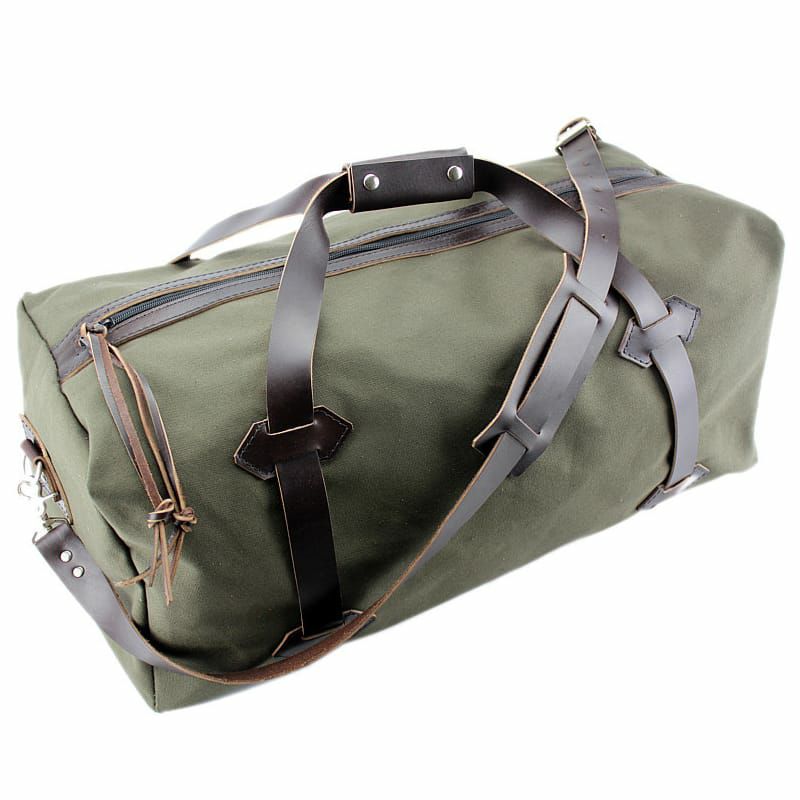 アメリカ製トラベルダッフルバックラージ耐水カーキフォレストグリーンCOPPERRIVER24"LargeTravelDuffelBagWaterResistantRoomyCottonDuckForestGreenMadeintheU.S.A.-24-CD-FG-TRDUF