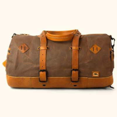 ダッフルバッグ バックパック バッファロージャクソン ワックスコートキャンバス レザー使い Buffalo Jackson DAKOTA WAXED CANVAS DUFFLE BAG/BACKPACK BAG-004-DTB-FT