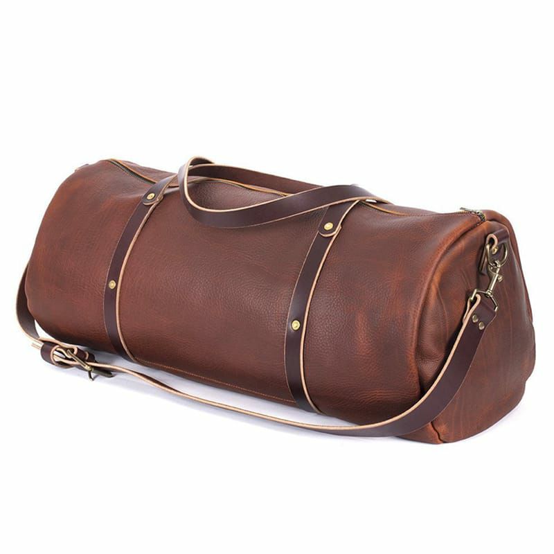ボストンバッグ アメリカ製 レザーダッフルバッグ オイルレザー 本革