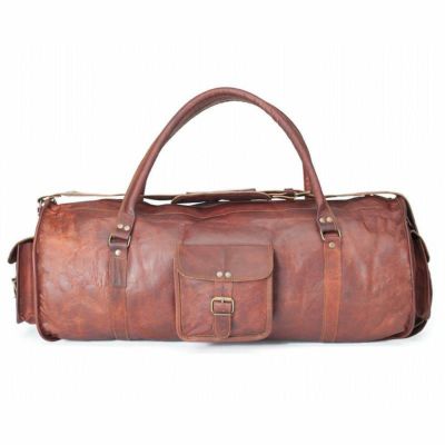 ボストンバッグ レザーダッフルバッグ ウィークエンドバッグ 本革 幅60cm ヤギ革 High On Leather LEATHER HOLDALL BAG 24