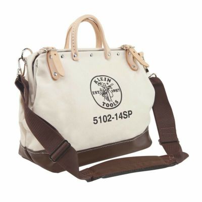 工具バッグ クラインツール キャンバス ツールバッグ 工具箱 ストラップ付き 35cm アメリカ製 Kleintools 14'' Deluxe Canvas Tool Bag 5102-14SP