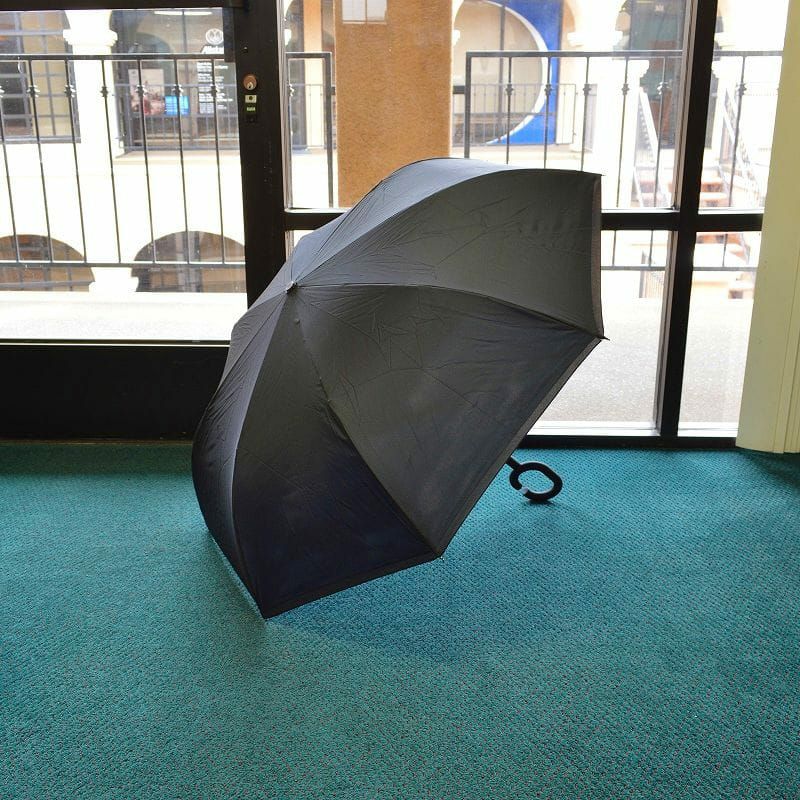 逆さ傘カサ晴雨兼用紫外線カットNEWBRELLAsUniqueInvertedDripFreeVehicleReflectiveStripSafetyCarUmbrella-Anti-uvSunAndRainUmbrella【RCP】