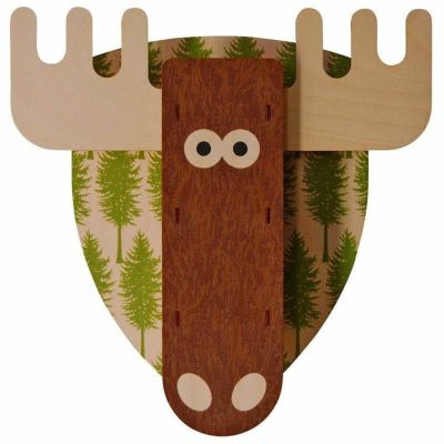3Dウォールデコ 壁飾り 木製<br> Modern Moose Snoutrageous 3D Wall Decor