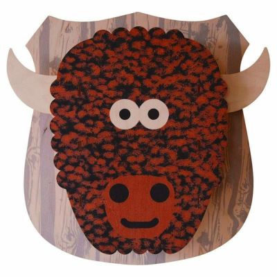 3Dウォールデコ 壁飾り 木製<br> Modern Moose Buffalo 3D Wall Decor