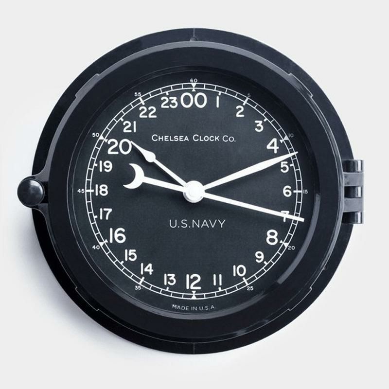 時計直径20cmチェルシーデッキクロックアメリカ製米海軍BestMadeThe24-HourChelseaDeckClock