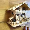 からくり時計ドイツ製鳩時計カッコウ時計コテージ木こり水車12曲482-7QM-EngstlerBattery-operatedCuckooClock-FullSize