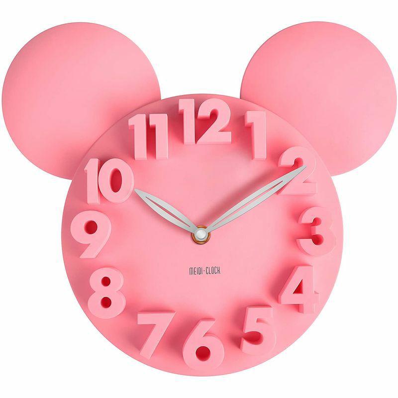 3Dウォールクロックミッキーマウスディズニー壁掛け時計MEIDICLOCKModernDesignMickeyMouseBigDigit3DWallClockHomeDecorDecoration-Black