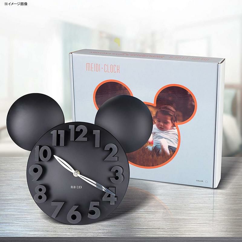 3Dウォールクロックミッキーマウスディズニー壁掛け時計MEIDICLOCKModernDesignMickeyMouseBigDigit3DWallClockHomeDecorDecoration-Black