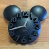 3Dウォールクロックミッキーマウスディズニー壁掛け時計MEIDICLOCKModernDesignMickeyMouseBigDigit3DWallClockHomeDecorDecoration-Black