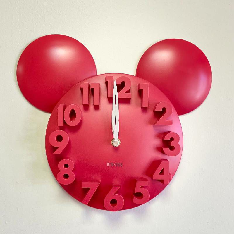 3Dウォールクロック ミッキーマウス ディズニー 壁掛け 時計 MEIDI CLOCK Modern Design Mickey Mouse Big  Digit 3D Wall Clock Home Decor Decoration Black アルファエスパス