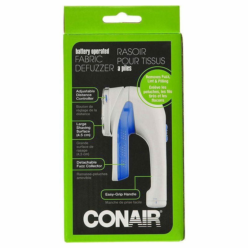 ファブリックシェーバー毛玉取り機ConairBatteryOperatedFabricDefuzzer-Shaver,White