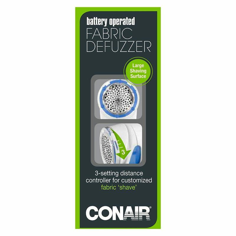 ファブリックシェーバー毛玉取り機ConairBatteryOperatedFabricDefuzzer-Shaver,White