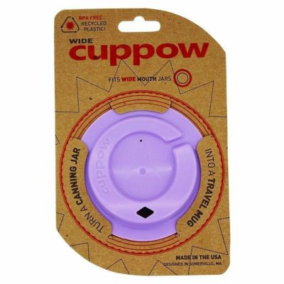 メイソンジャー用 飲み口付 フタ アメリカ製 Cuppow Canning Jar Drinking Lid - Wide Mouth