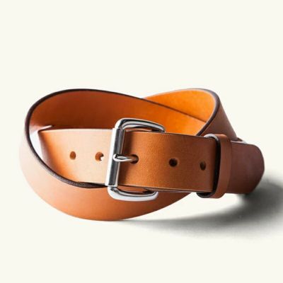 タンナーグッズ レザーベルト タン ステンレスバックル アメリカ製 TANNER GOODS Standard Belt | アルファエスパス