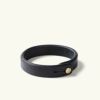 タンナーグッズレザーブレスレットブラック黒アメリカ製TANNERGOODSSingleWrapWristband