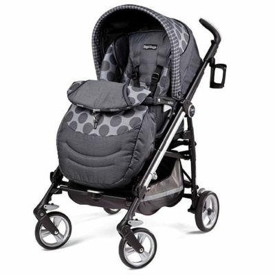 ペグペレーゴ スイッチ フォー ベビーカー グレイ Peg Perego Switch Four Stroller Pois Grey