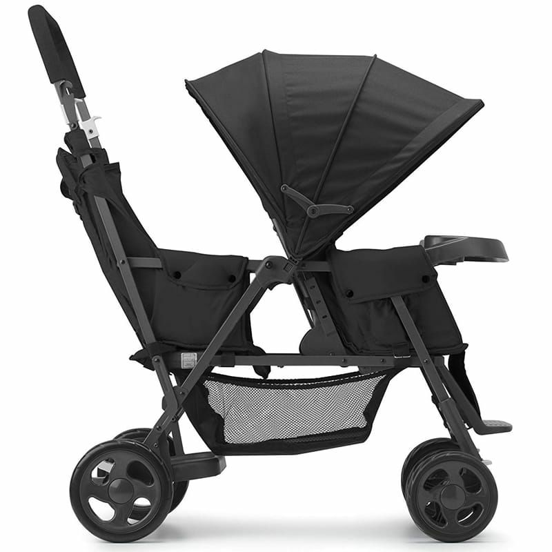 ジュービータンデム２人用ベビーカーストローラー二人乗りJOOVYCabooseTooGraphiteStand-OnTandemStroller