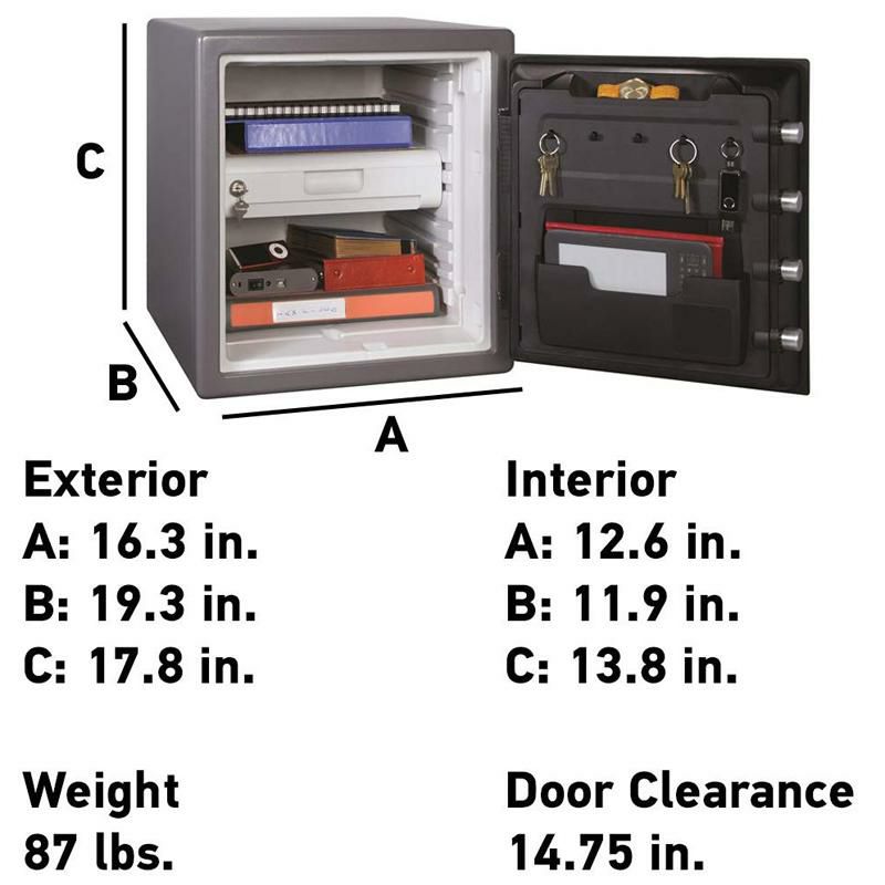金庫セーフボックス耐火防水デジタルキーパッドSentrySafeSFW123GDCFireproofSafeandWaterproofSafewithDigitalKeypad1.23CubicFeet