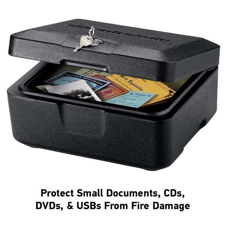 ミニ金庫セーフボックス耐火キーロック付SentrySafe0500FireproofBoxwithKeyLock,0.15CubicFeet