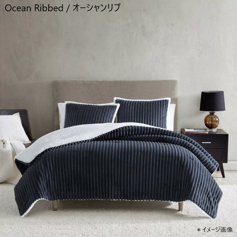 アグリバーシブル218×173cmコンフォーターセット掛け布団枕カバーエイブリーUGGAveryReversibleComforterSetTwin