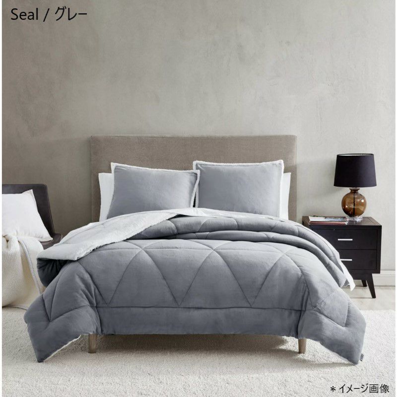 アグリバーシブル218×173cmコンフォーターセット掛け布団枕カバーエイブリーUGGAveryReversibleComforterSetTwin