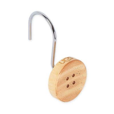 アグシャワーカーテンフック12個セットボタン樹脂UGGBrannanShowerCurtainHooks(Setof12)