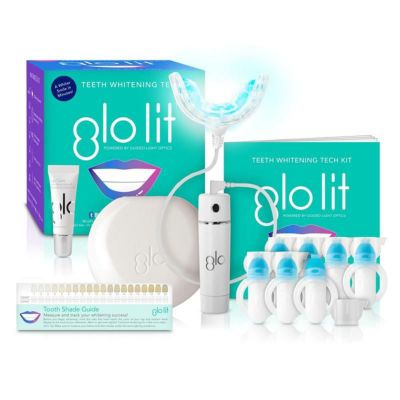 GLOティースホワイトニングキット歯Bluetooth専用アプリGLOLITTEETHWHITENINGDEVICETECHKITWITHBLUETOOTH家電