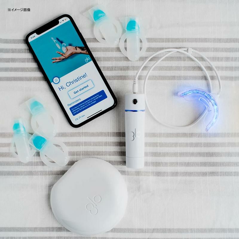 GLOティースホワイトニングキット歯Bluetooth専用アプリGLOLITTEETHWHITENINGDEVICETECHKITWITHBLUETOOTH家電