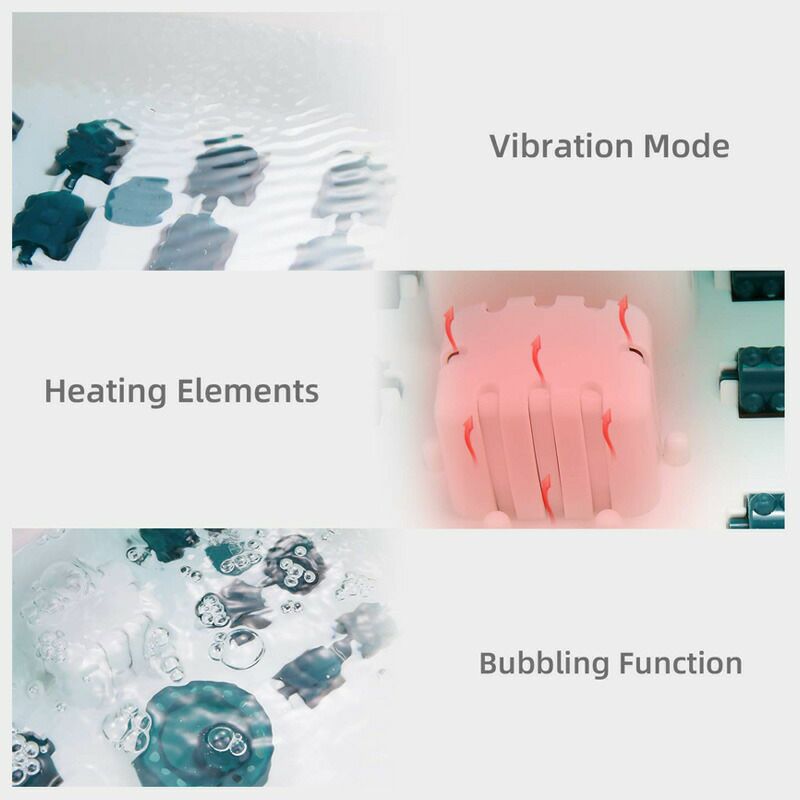 フットバス温度調節可能ローラーバイブレーションバブルFootSpa/BathMassagerwithHeat,Bulbbles,andVibration,DigitalTemperatureControl,16MasssageRollerswithMiniAcupressureMassagePoints,SootheandRelaxTiredFeet家電