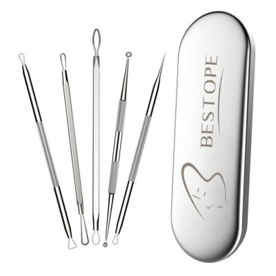 にきび ケアキット 角栓 毛穴 汚れ ステンレス スキンケア 美肌 BESTOPE Blackhead Remover Pimple Comedone Extractor Tool Best Acne Removal Kit - Treatment for Blemish, Whitehead Popping, Zit Removing for 