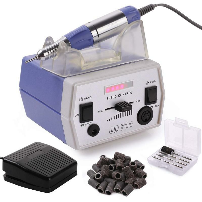 電動ネイルマシンプロジェルファイリングドリルケアハンドフット手足爪低振動低熱MakarttNailDrillElectricNailFileMachineJD700Professional30000RPMManicureDrillforAcrylicNailsRemoveGelPolishPolyNailExtensionGelB-01家電