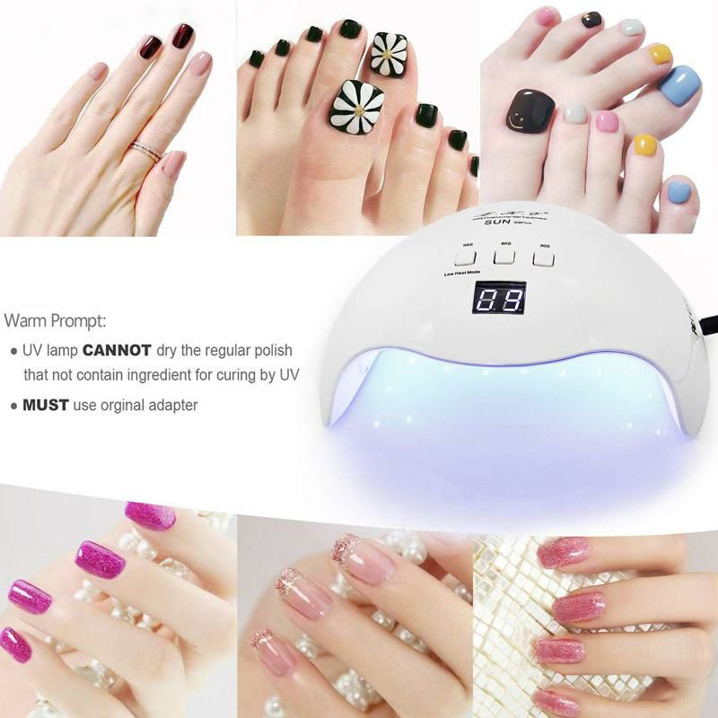 ジェルネイル用LEDライトUV硬化40Wタイマー3段階GelUVLEDNailLamp,LKENailDryer40WGelNailPolishLEDUVLightwith3TimersProfessionalNailArtToolsAccessoriesWhite家電