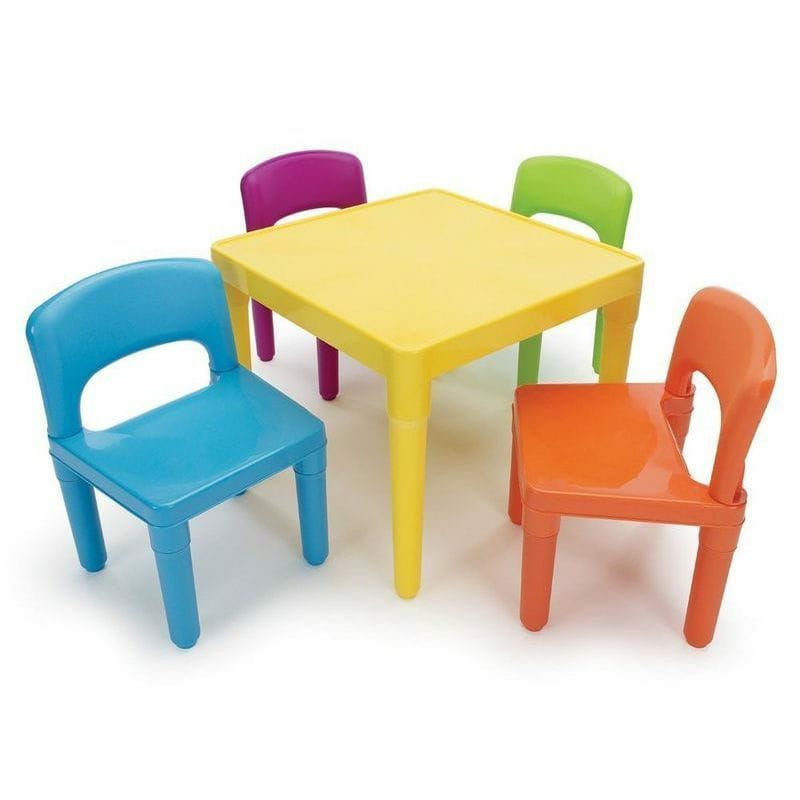 【送料無料】トットチュータース子供用テーブルイス４点セットTotTutorsKids'Tableand4ChairSet,Plastic