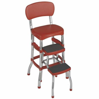 コスコカウンターチェアステップスツール踏み台レッド赤Cosco11120RED1ERetroCounterChair/StepStool