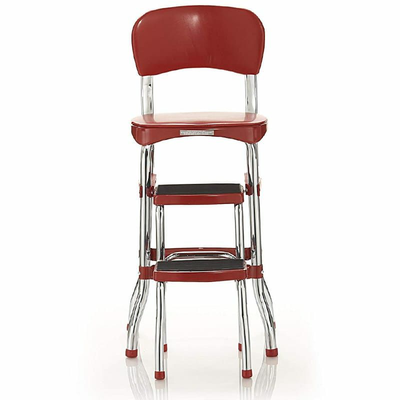 コスコカウンターチェアステップスツール踏み台レッド赤Cosco11120RED1ERetroCounterChair/StepStool