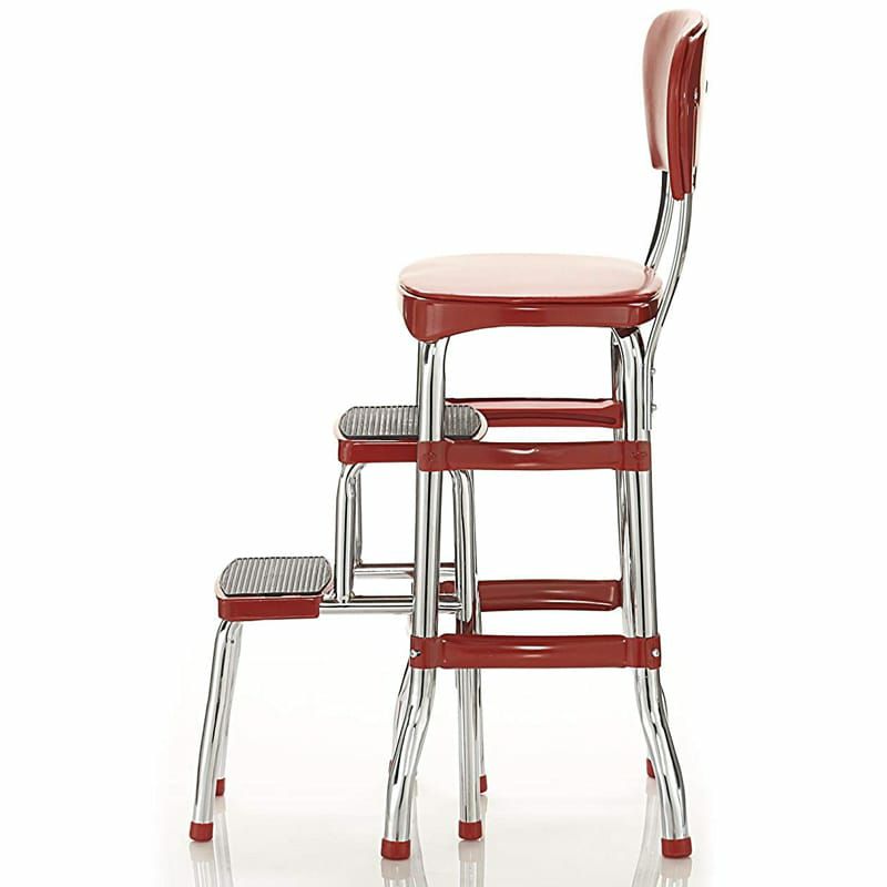 コスコカウンターチェアステップスツール踏み台レッド赤Cosco11120RED1ERetroCounterChair/StepStool