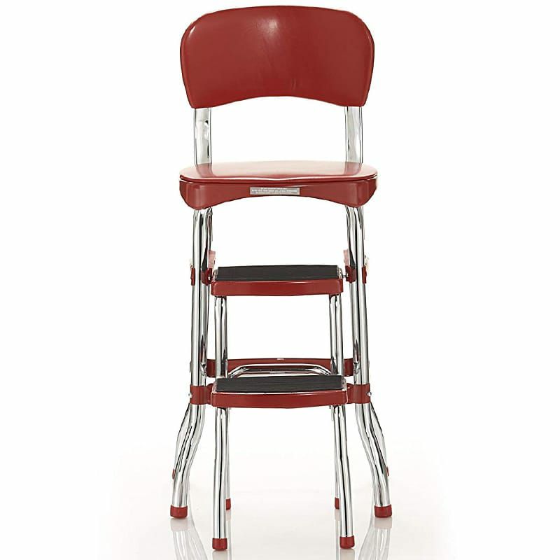 コスコカウンターチェアステップスツール踏み台レッド赤Cosco11120RED1ERetroCounterChair/StepStool