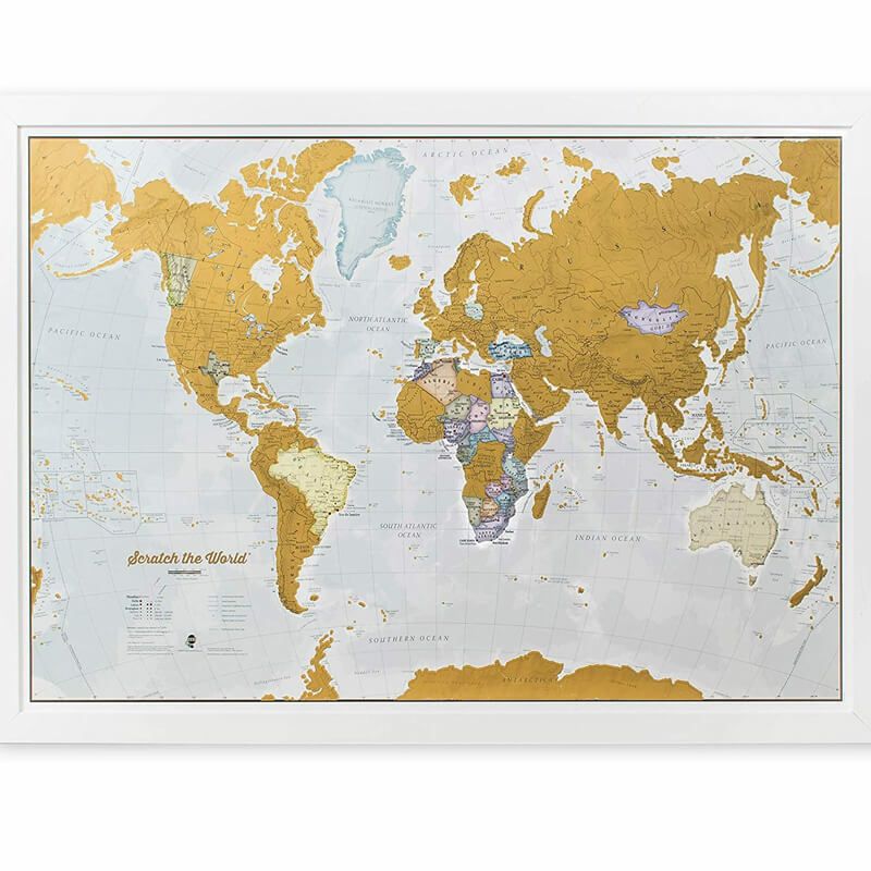 世界地図 ポスター メルカトル図法 ワールドマップ 84×58 アメリカ Maps International Scratch the World  Travel Map Scratch Off World Map Poster アルファエスパス